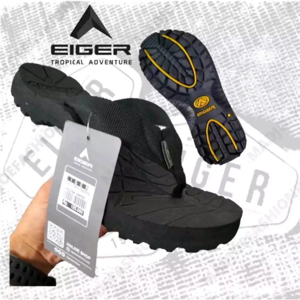 EIGER1989 - Sandal Jepit Pria EigerGunung ORIGINAL 100% Sendal Hiking Advanture Terbaru Outdoor Mode