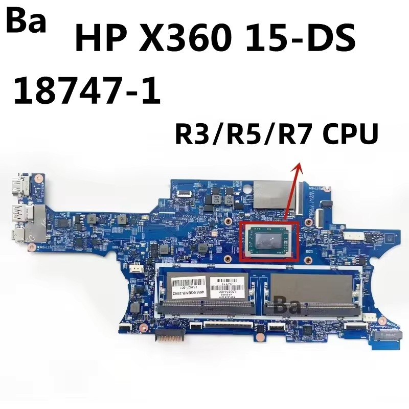 For HP ENVY X360 15M-DS 15-DS laptop motherboard 18747-1 With AMD Ryzen R3-3300U/R5-3500U/R7-3700U C