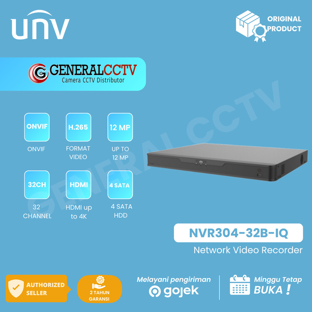 UNIVIEW NVR304-32B IQ NVR 32 CHANNEL SUPPORT 4 HARDISK NVR UNV 32 CH