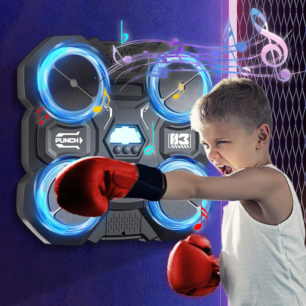 Funny Music Boxing Machine For Children Smart Music Boxing Machine Wall Mounted Decompression Wall T