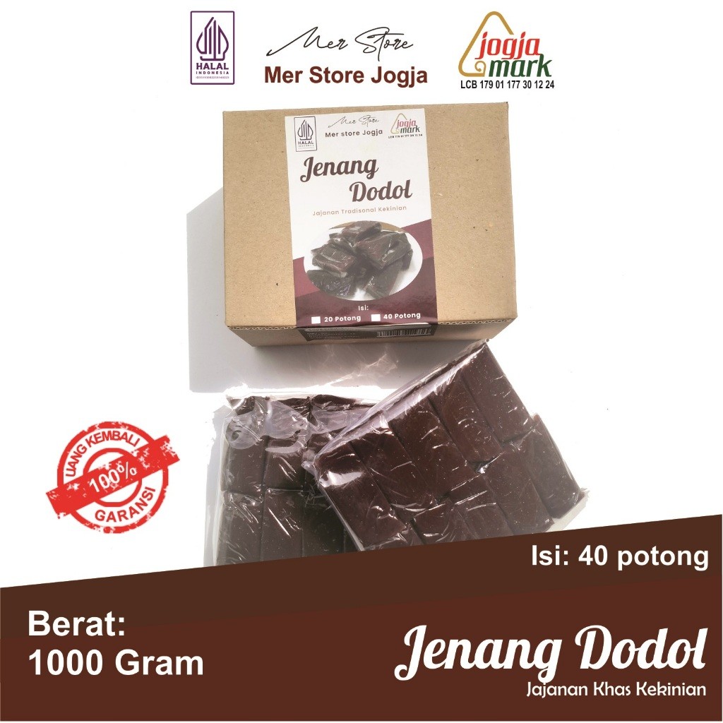 Jenang Dodol 1kg Bahan Beras Ketan Gula Merah