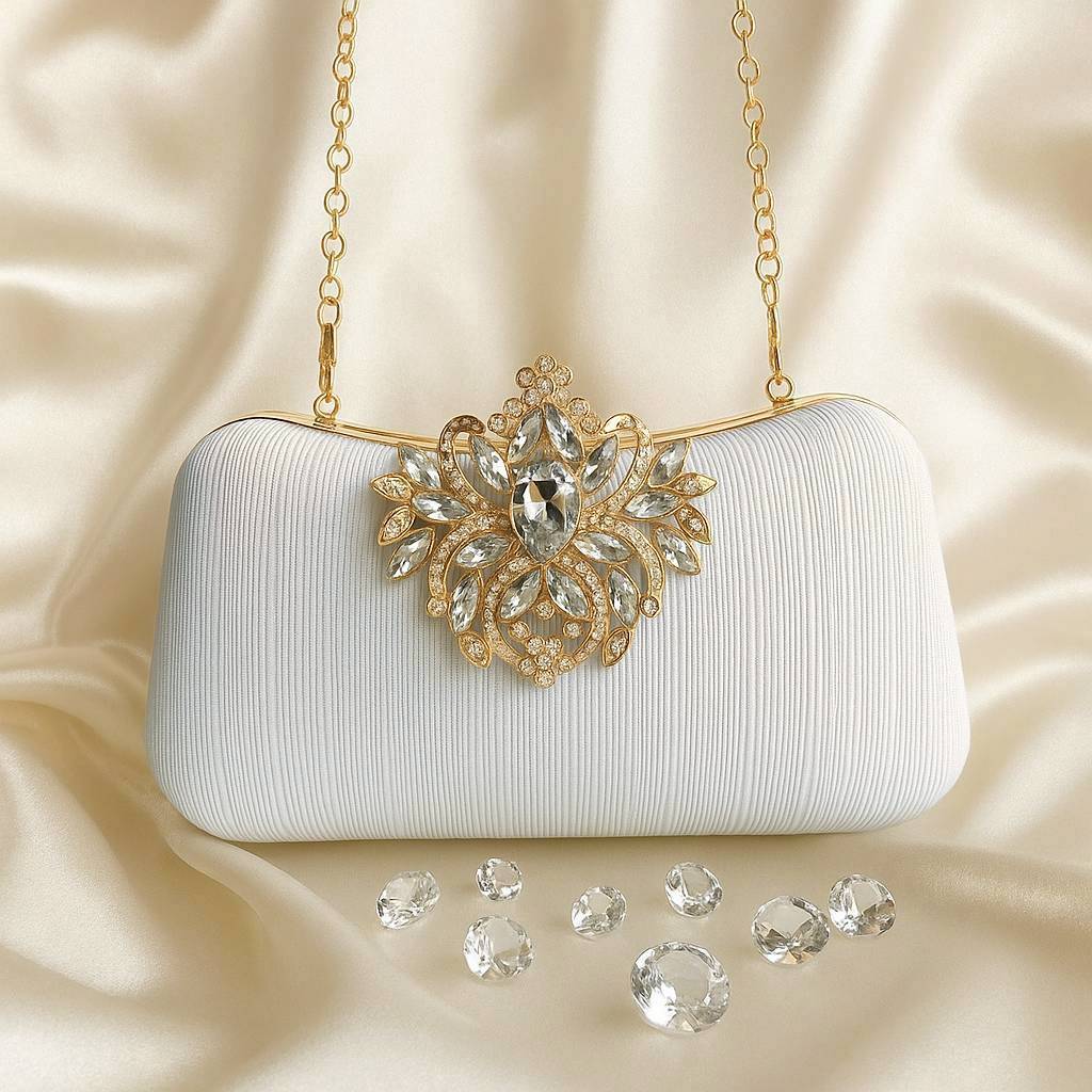 (KATUSAID) Waiwai Tas Pesta Wanita Mewah 2064 Clutch