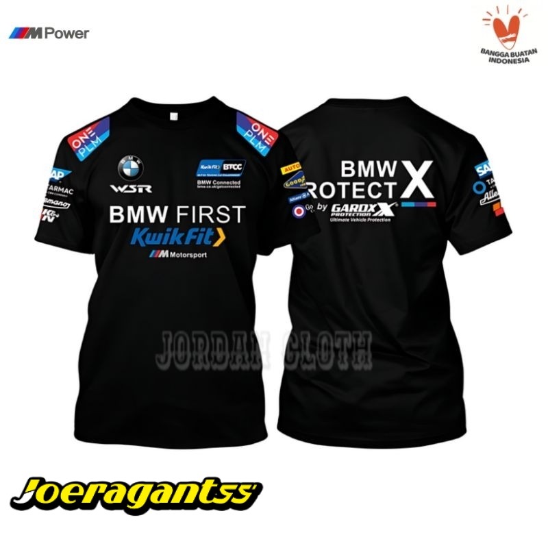 Tshirt Baju Kaos BMW Protect X British Touring Car Championship Motorsport Racing Team cotton 24s