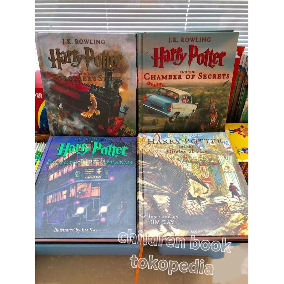 Harry Potter IIIustrated Edition books. hardcover.fancy paper.