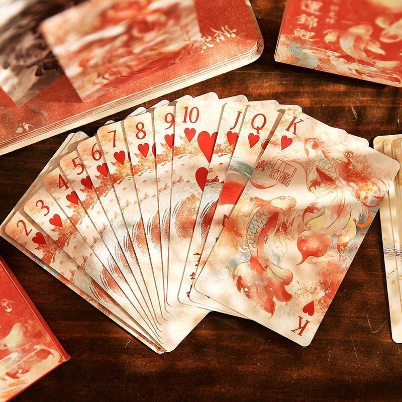 Chinese Style Ancient Myths Playing Cards Lucky Koi Desktop Games Home Indoor Outdoor Leisure Time E
