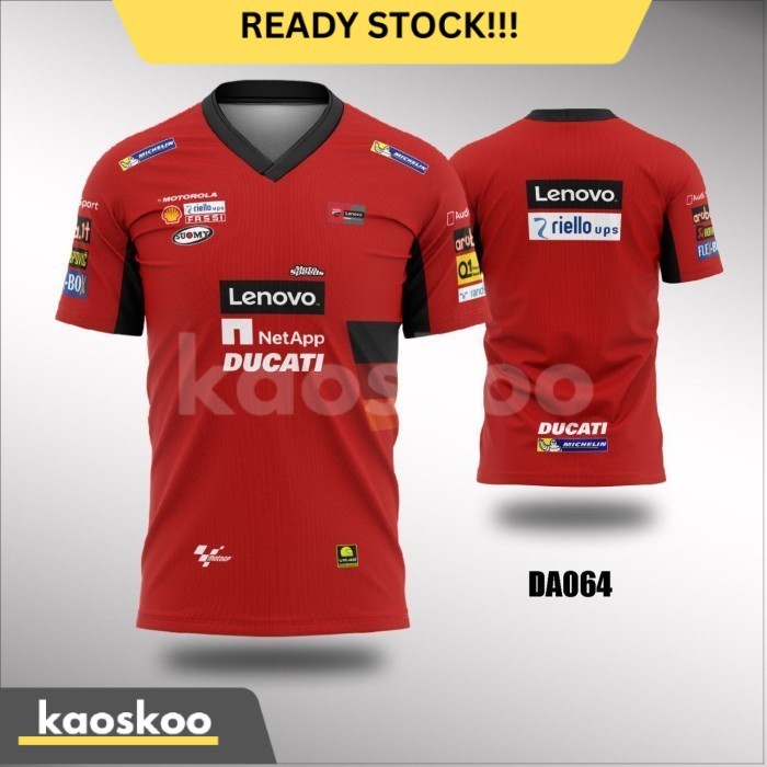 Kaos Jersey Motogp Ducati 2022 Ukuran Besar