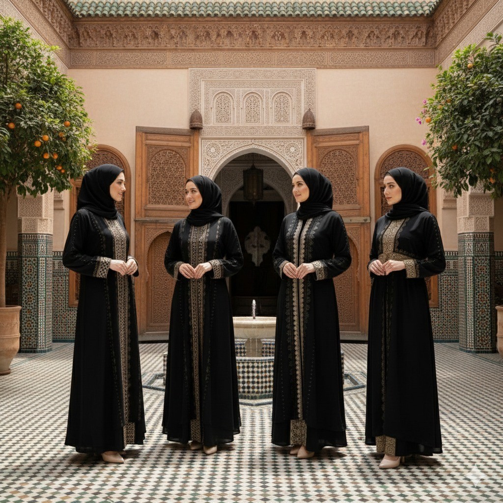 Abaya Gamis Jumbo Hitam Premium Import Turki Elegan Mewah Wanita Muslimah Cocok Umroh Lebaran Syari