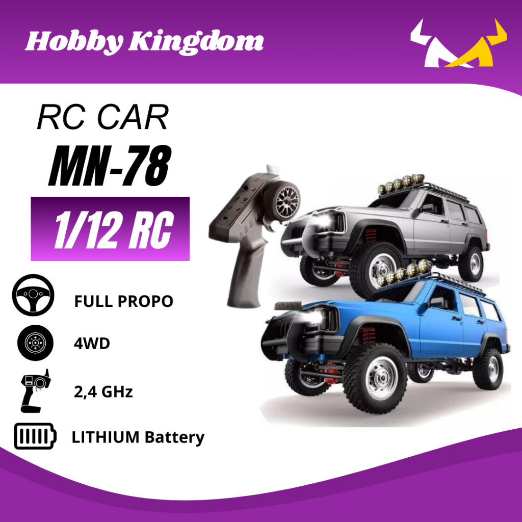 RC Offroad 4WD MN78 Cherokee 1/12 Full Propo Terbaru Offroad Crawler