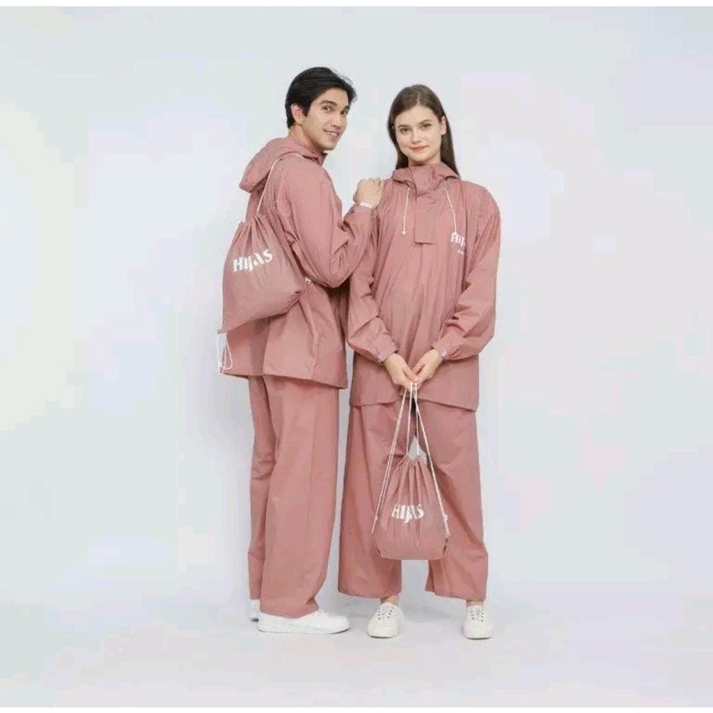 Jas Hujan Celana Hijaz – Setelan Jas Hujan Pria & Wanita, Anti Air & Tahan Lama