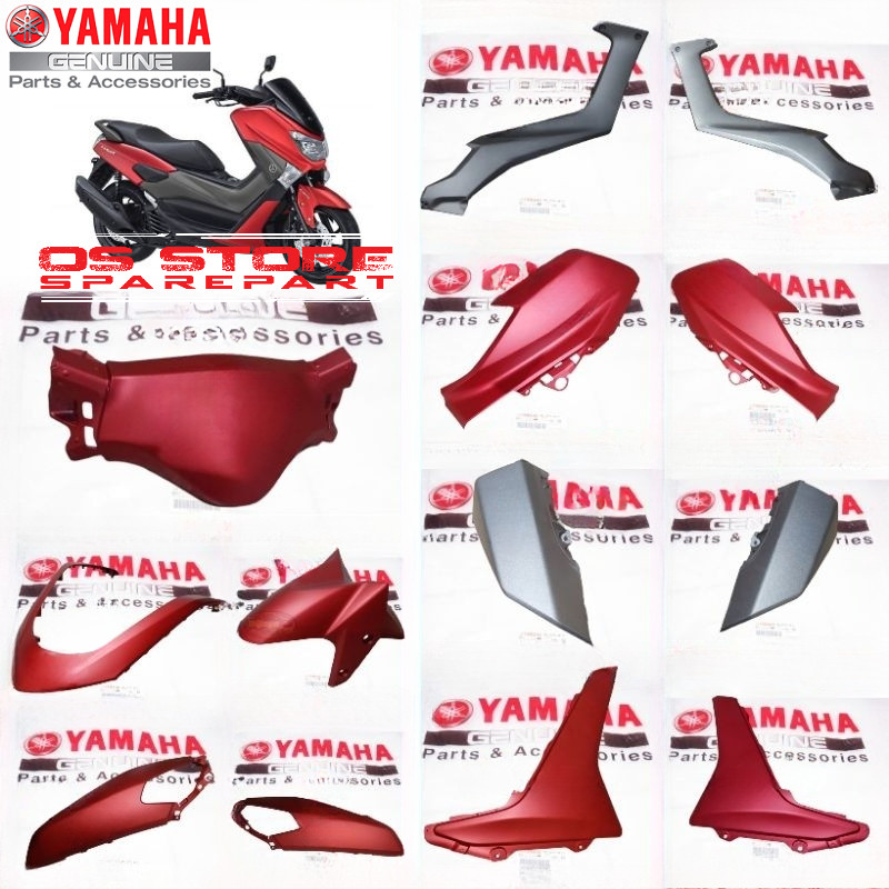 COVER BODY HALUS N MAX NMAX OLD 2015-2019 MERAH DOFF ORIGINAL YAMAHA