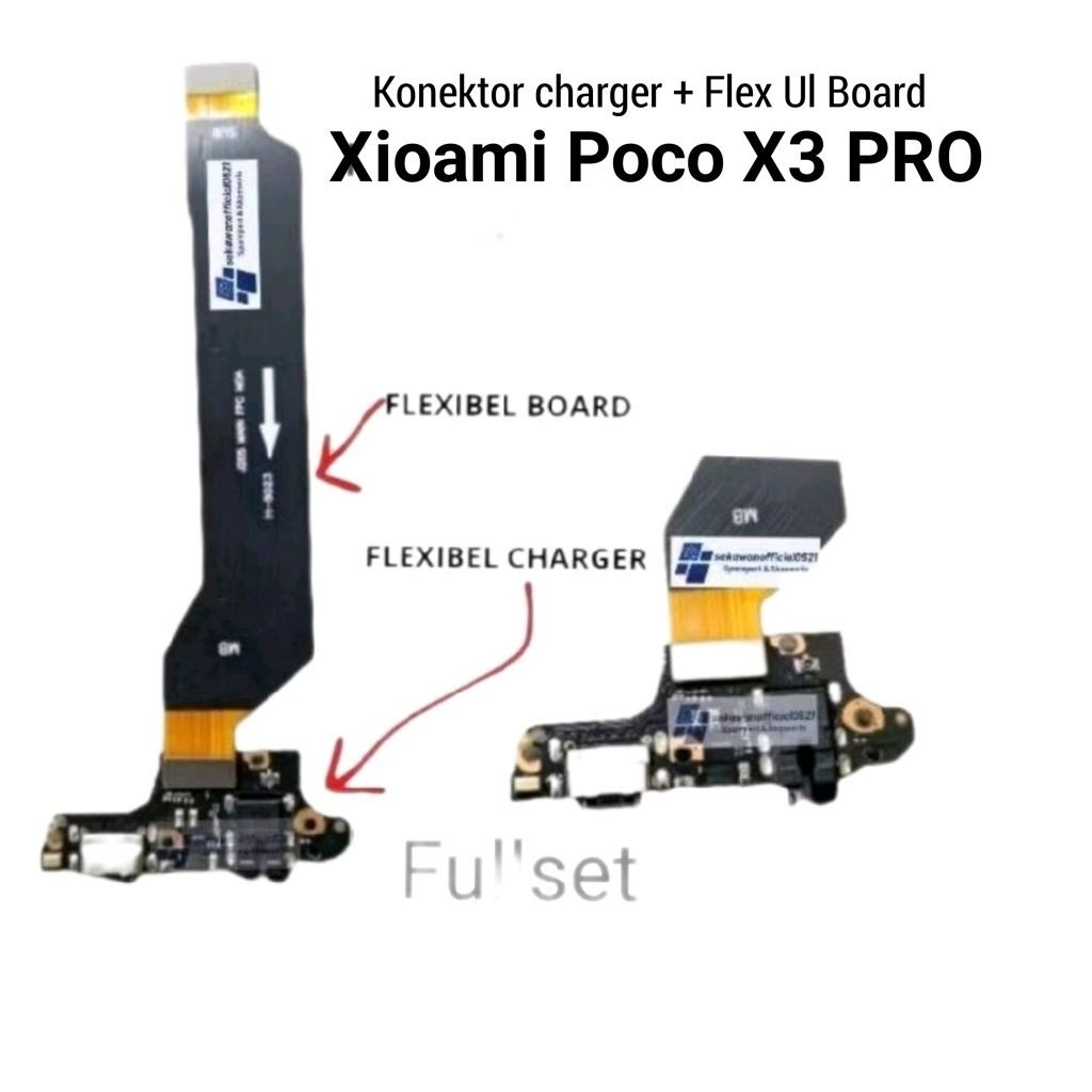 Ori Konektor charger For Xioami Poco X3Pro Fullset Plus ic Papan Cas  charger Xioami Poco X3PRO  Ui 