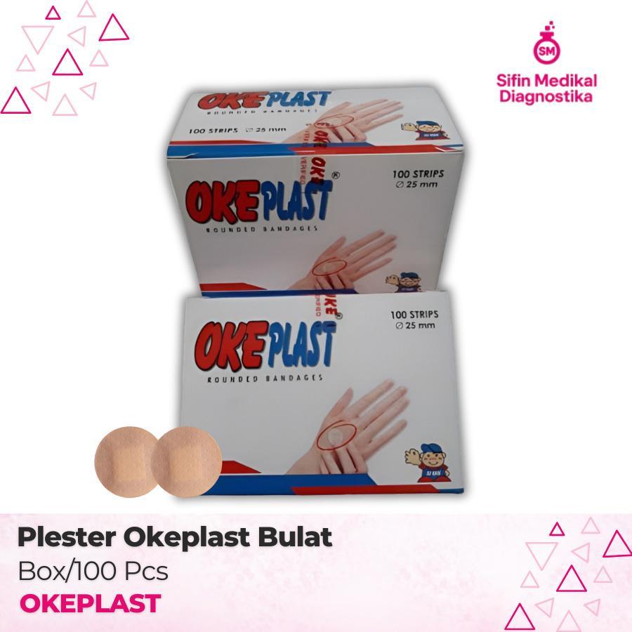 Plester Bulat Isi 100 PCS Okeplast