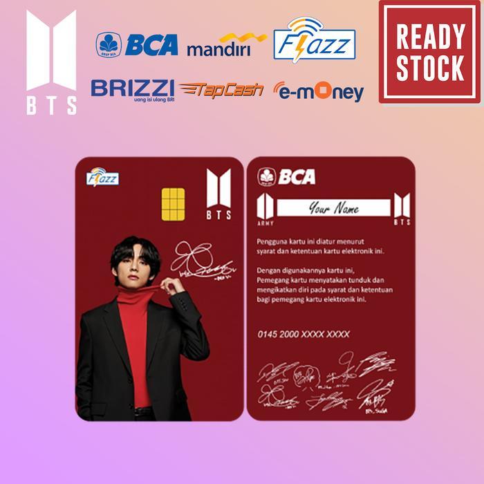 Emoney, flazz bca gen 2 , brizzi, tapcash custom nama BTS ARMY EDITION - EMONEY, 1 SISI' Terlaris
