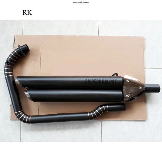 Knalpot Benelli motobi 200 evo Double/Vannes/full/cacing ekzos