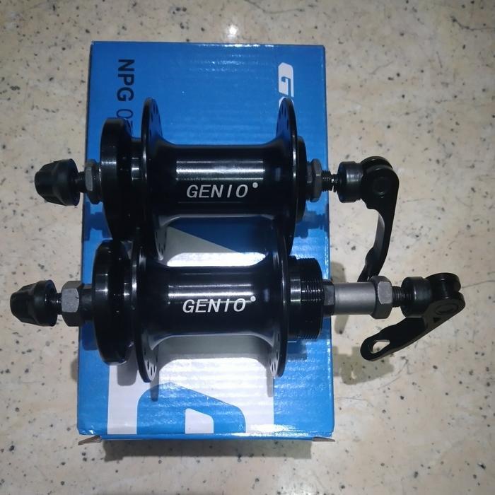 hub freehub GENIO NPG 07 AL 36H 36 hole 6bolt discbrake QR quick release ulir drat sepeda mtb lipat