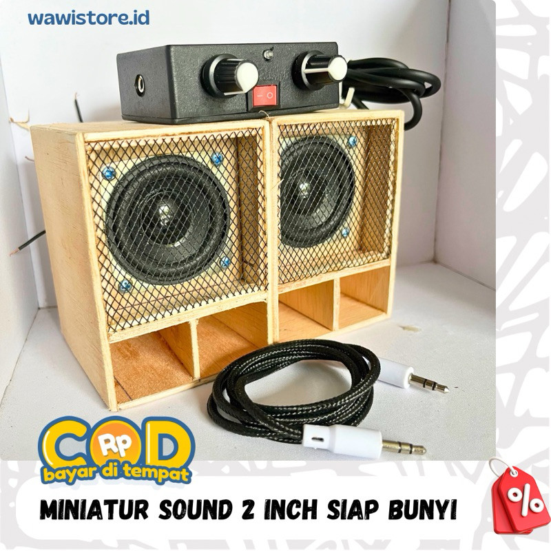 everleafco - Paket Sound Miniatur 2 inch Siap Bunyi Miniscoop