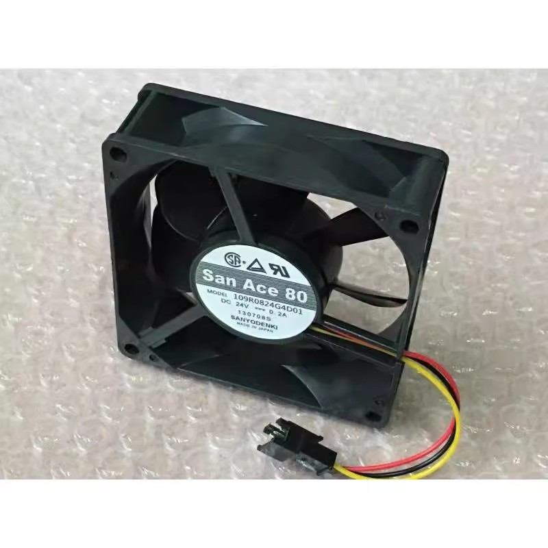 New Cooling Fan 109R0824G4D01 24V 02A 3wire Axial Flow Inverter Fan 8025 80*80*25 Mm