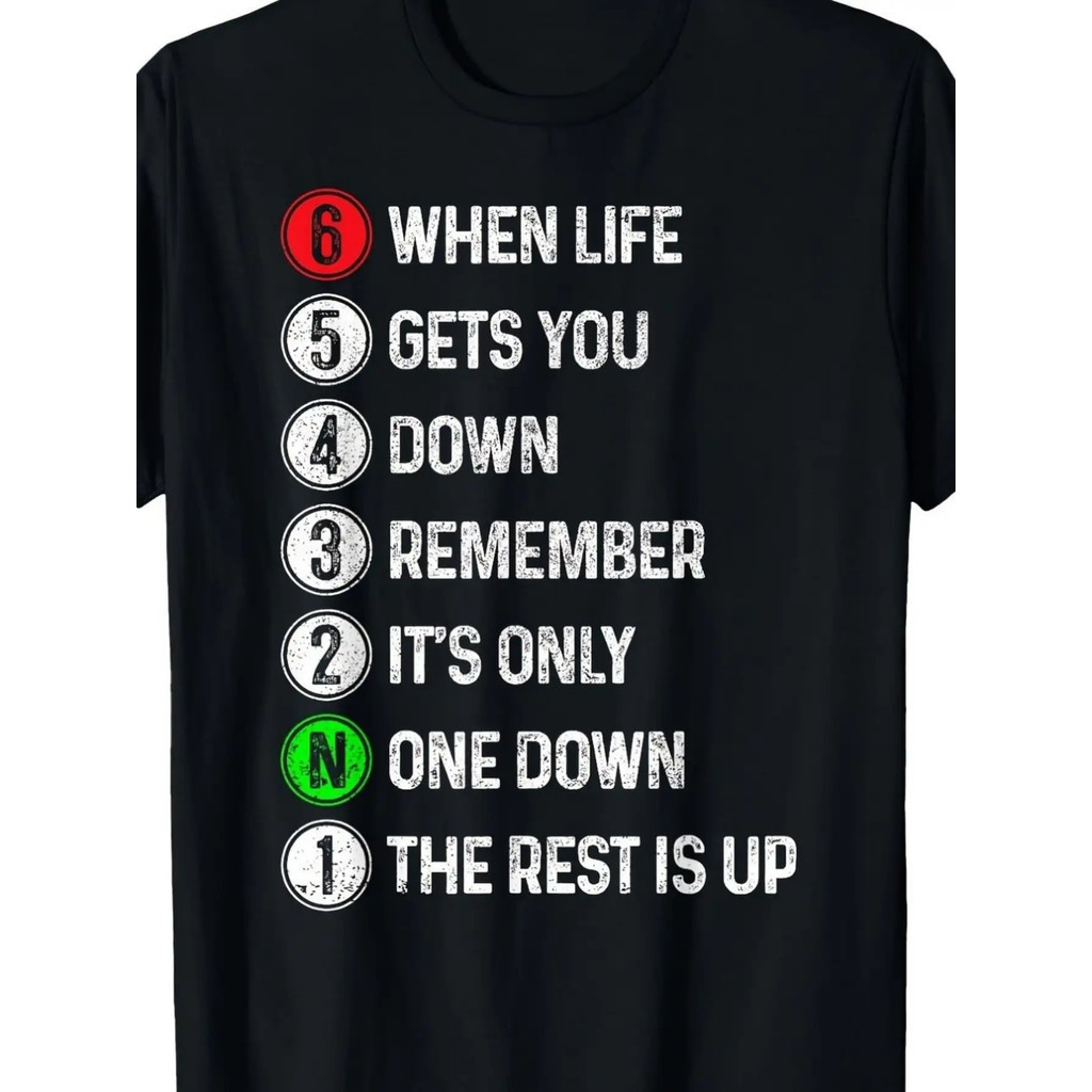 Kaos Pria Vintage Lucu Joke Matematika Slogan - Kaos Leher Bulat Bernapas dengan Humor Kaos Santai L