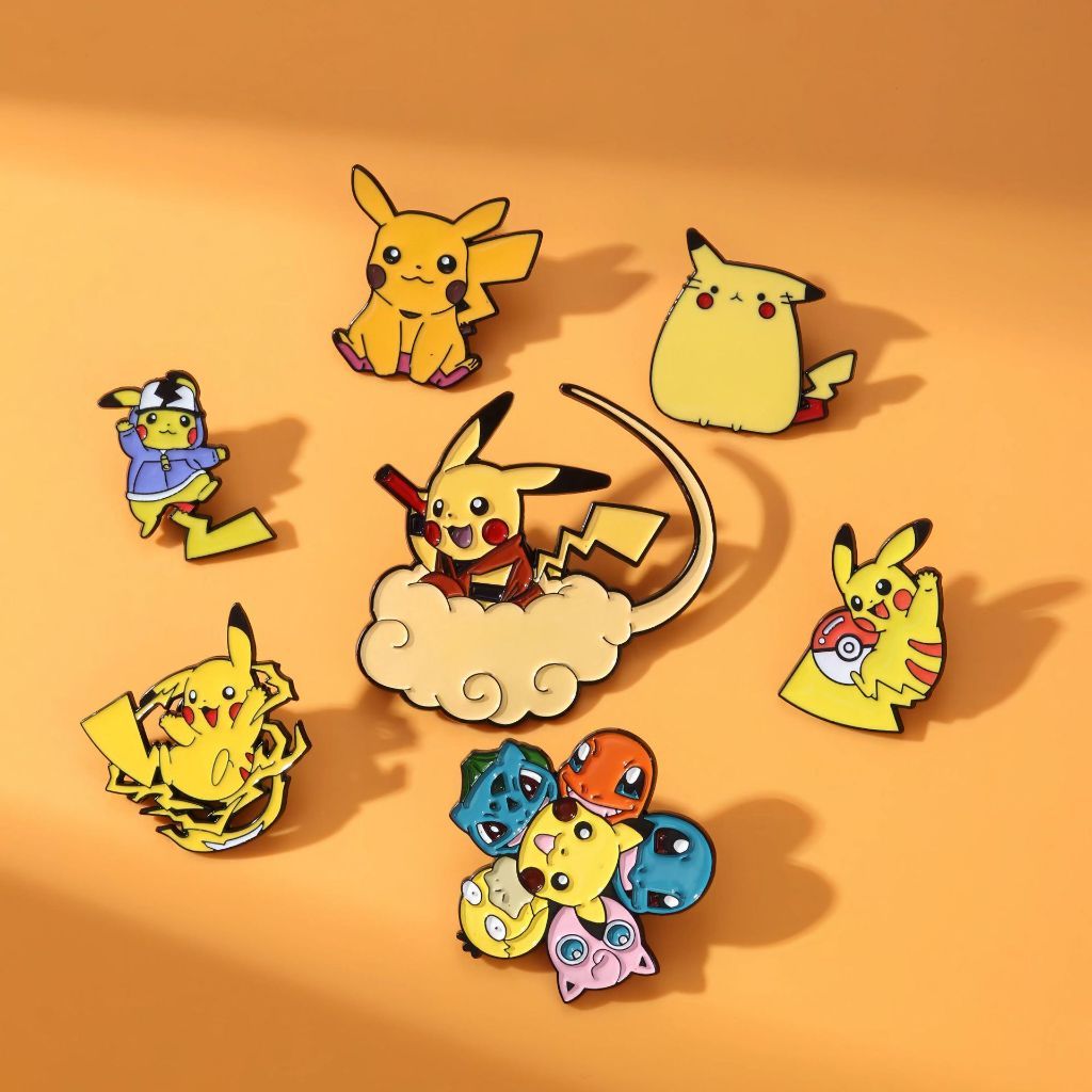 Pipirinote - Pin Pokemon Bros Baju Pokemon Pin Tas Pin Topi Bros Tusuk Pokemon Pikachu PIN-005
