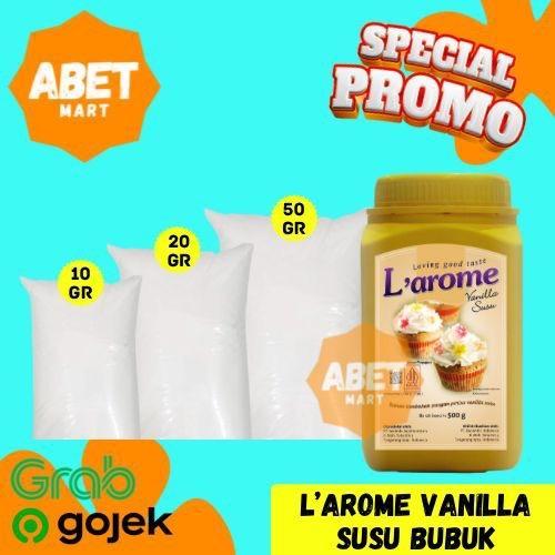 LAROME VANILLA SUSU BUBUK PERISA REPACK 10gr 20gr 50gr - L’arome Zeelandia Milk Ekstrak Vanili Vanil
