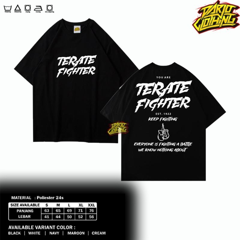 Terate Kaos Terate Fighter Terbaru Distro Tshirt Psht Terate