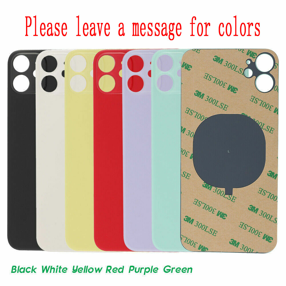 For iPhone 8 PLUS X 12 mini 13 11 pro max XS XR Rear Door Housing 10pcs/lot High Quality Big Hole Ba