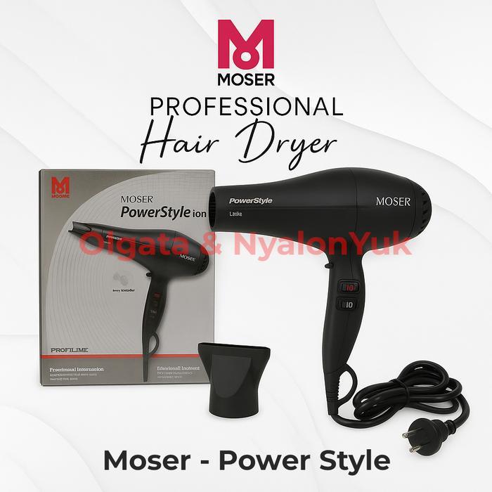 Hair Dryer Moser Power Style Ionic (2000 Watt)