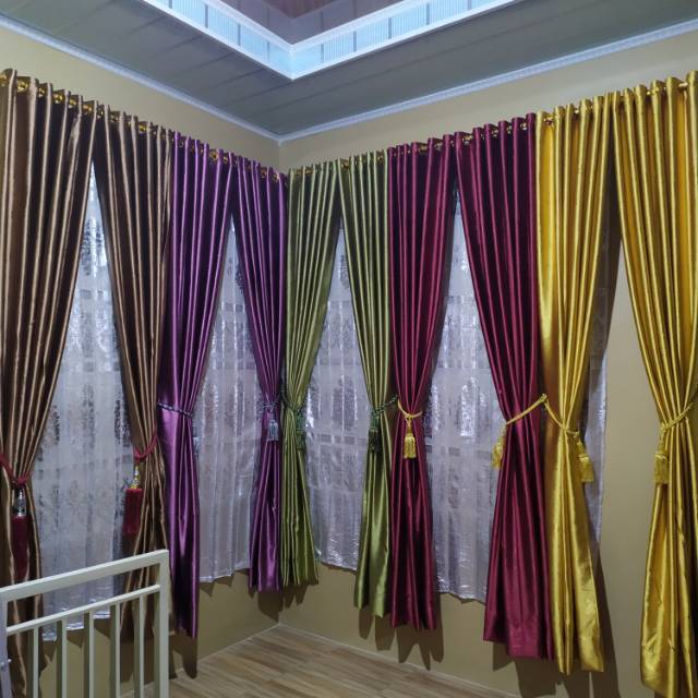 Gorden Hordeng Blackout Polos Emboss minimalis mewah dan cantik