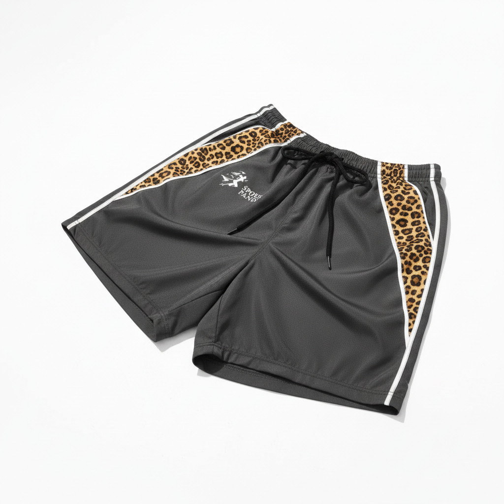 Hotpants Motif Macan Tutul Celana Pendek Trendy S-XXL Celana Pendek Wanita - Pria Motif Leopard Tren