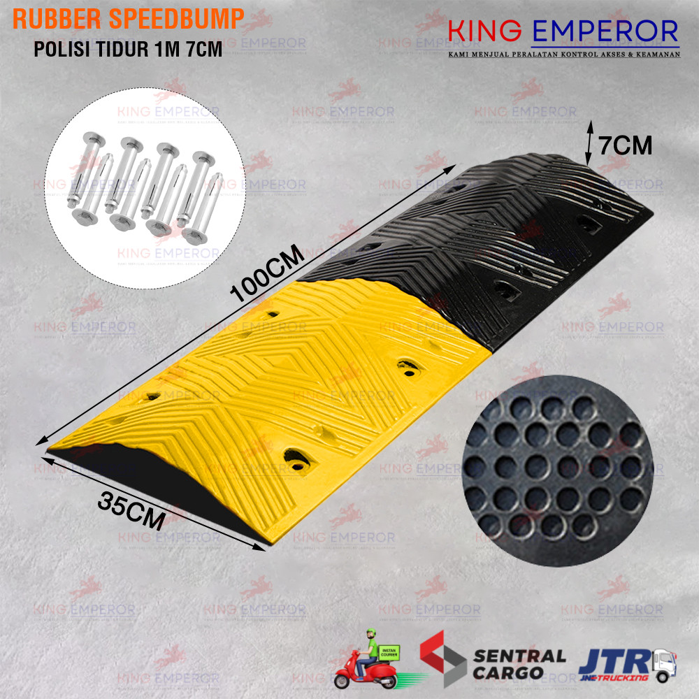 lwe - Rubber Speedbump 1M 7CM / Karet Polisi Tidur 1M 7CM