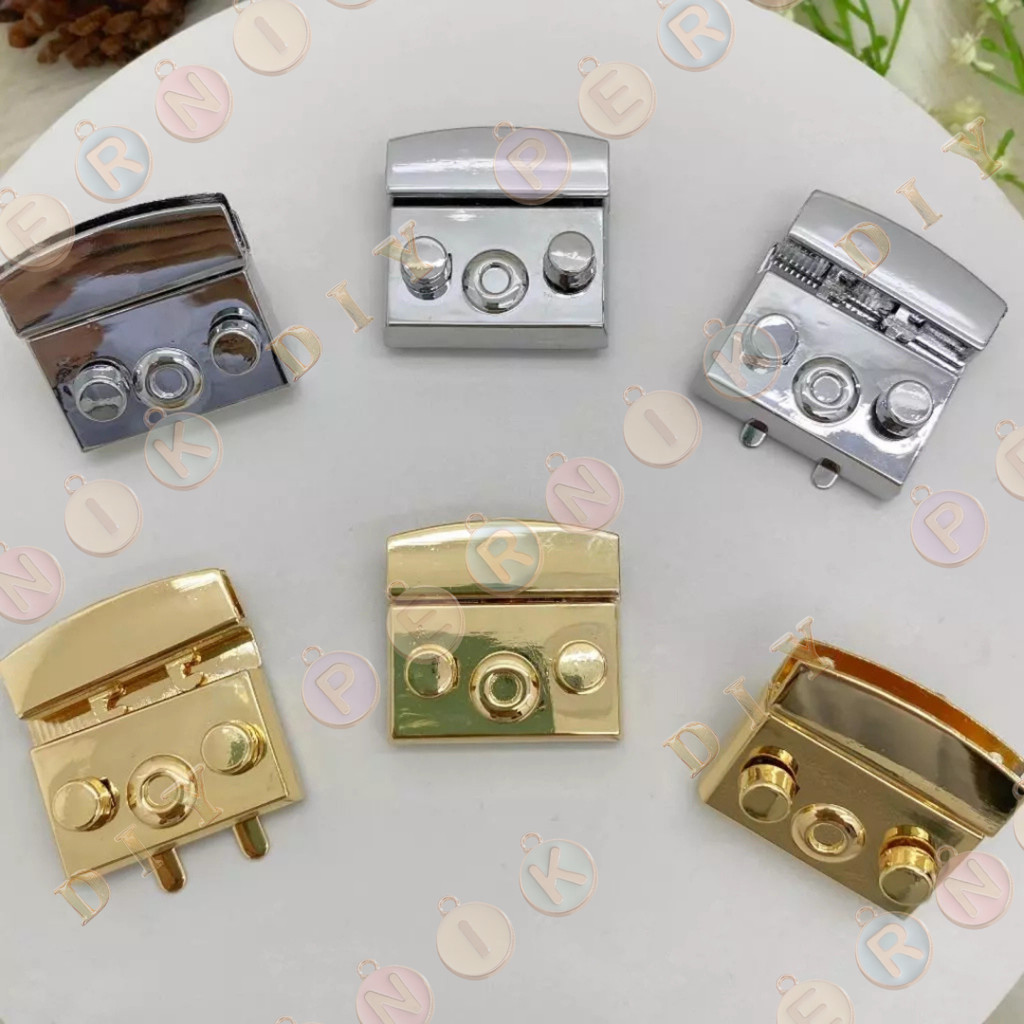 AKsesoris Tas Variasi V158 Kunci Cetet PURLA / Kunci Sodok / Kuncian Tas - Aksesoris Tas (IMPORT)