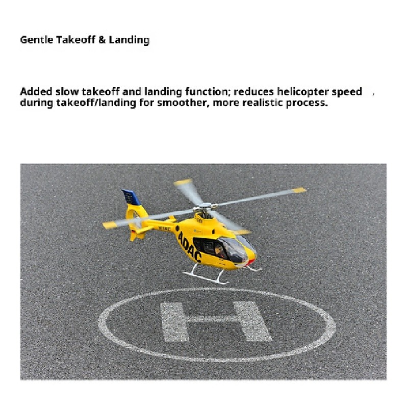 FLY WING EC135 470Class Scale RC Helicopter with H1 ACEH2 Flight Controller GPS Stabilization &AutoR