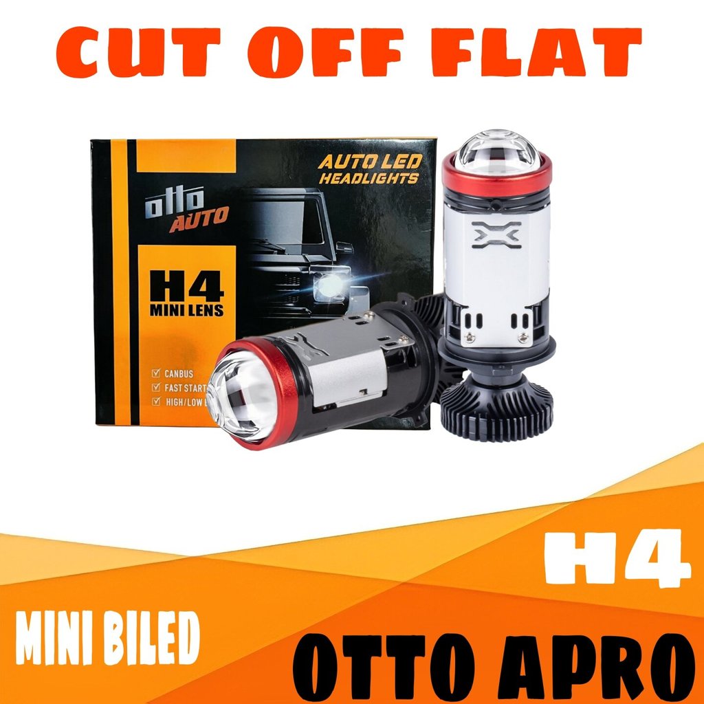 MINI PROJIE OTTO H4 APRO CUT OFF FLAT MINI BILED H4 A PRO PNP MOTOR MOBIL