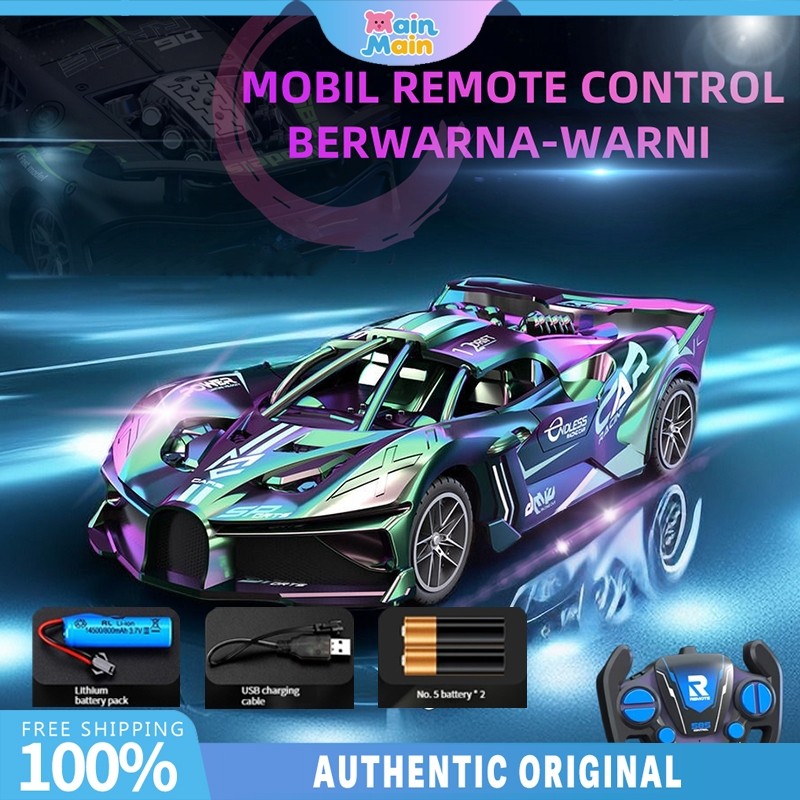MainMain Mobil Balap Remote Control Mainan Mobil RC Drift 118 2WD Kecepatan Tinggi Mobil Mainan Anak