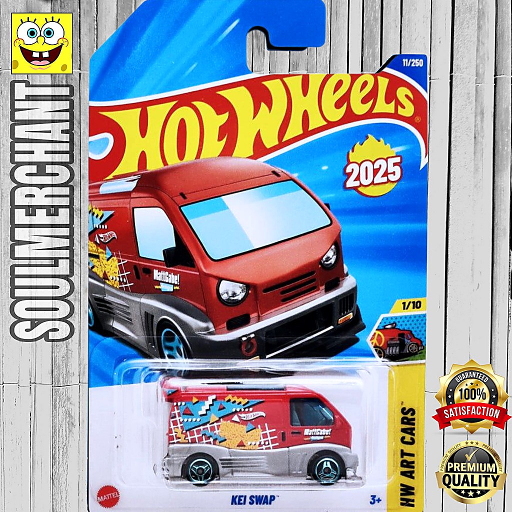 Hot Wheels Kei Swap Merah Diecast Mobil Van JDM