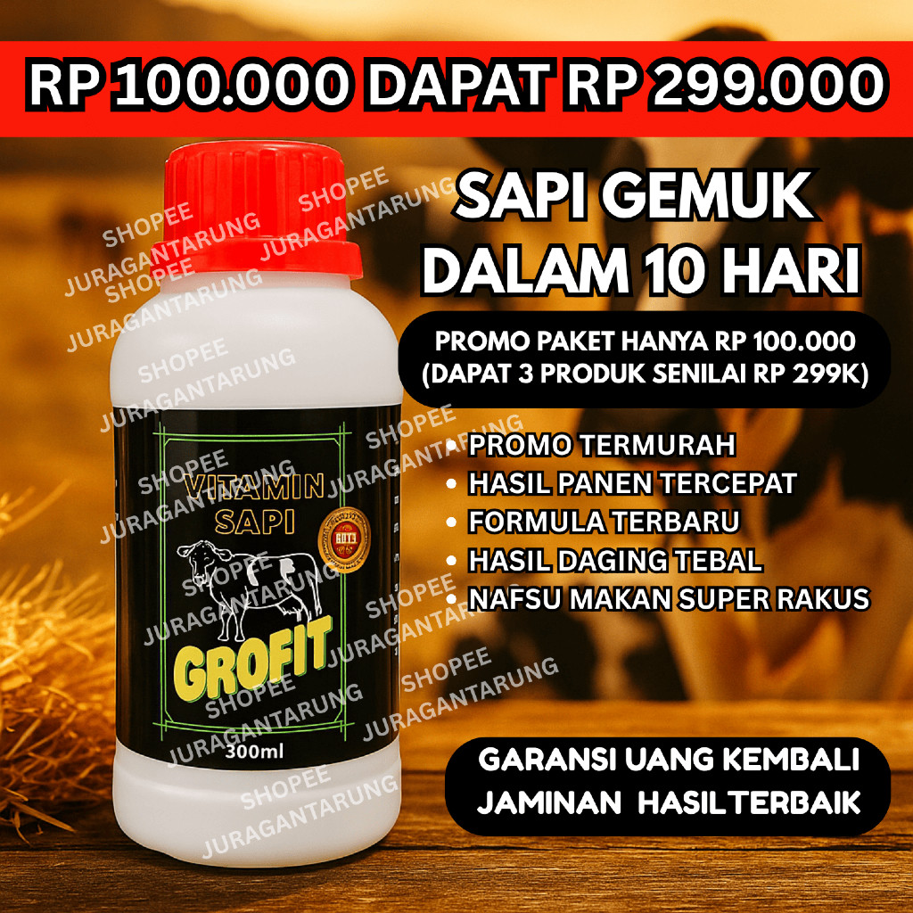[10X LEBIH CEPAT GEMUK],Vitamin Sapi Agar Cepat Gemuk,Vitamin Sapi Penggemukan,Vitamin Sapi Cepat Ge