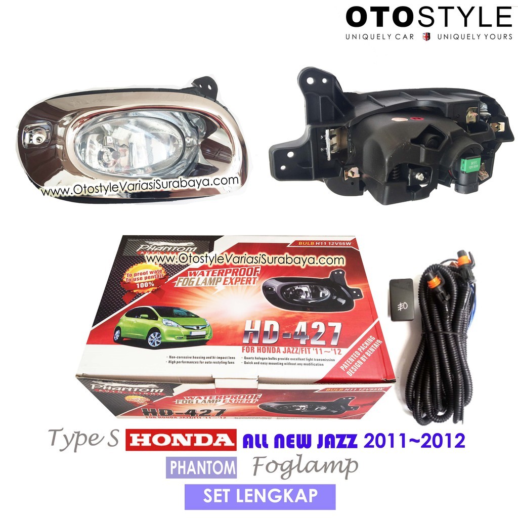 Foglamp honda All New Jazz S 2O11 - 2O12 set lengkap