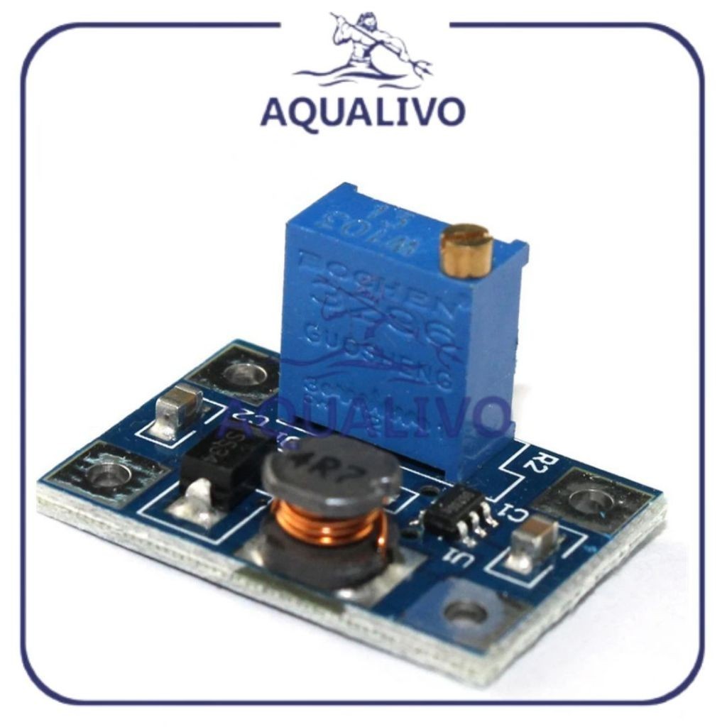 AQUALIVO Step Up SX1308 2A Module Boost Converter 2-28V DC Adjustable SX-1308 Modul