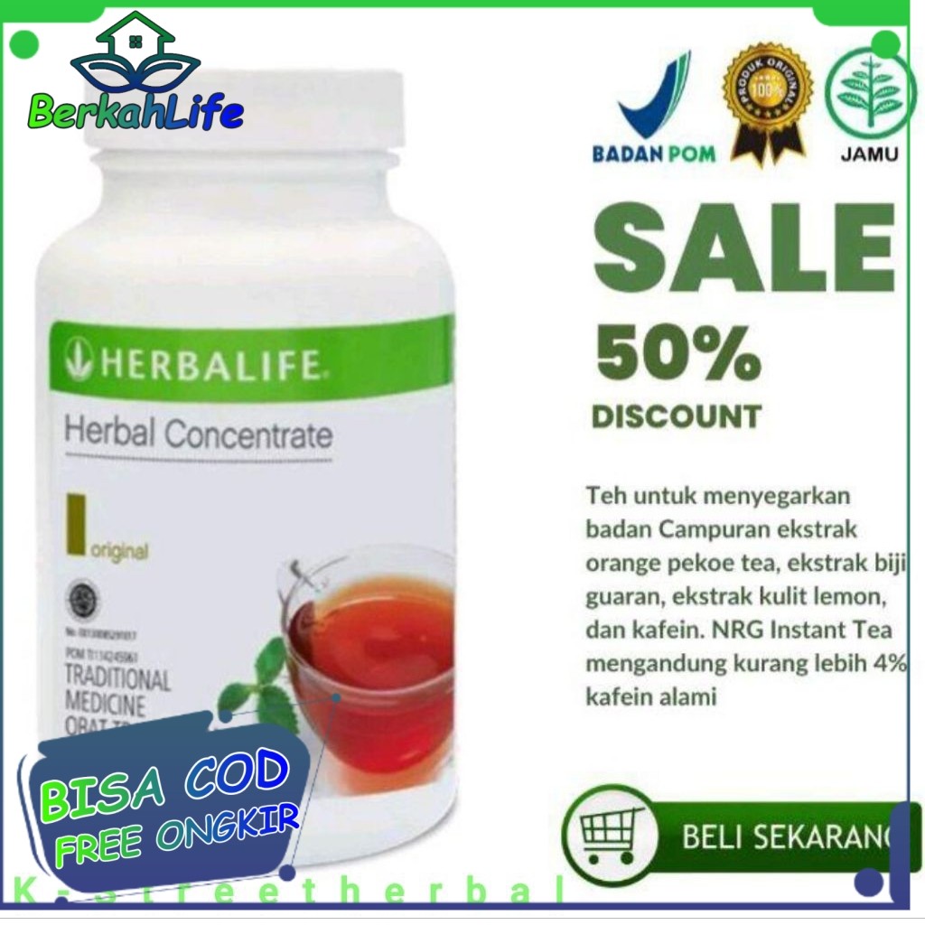 Teh Penurun Berat Badan Herbalife 100% Original , Tea Herbal Pembakar Lemak Atasi Kegemukan Thermoje