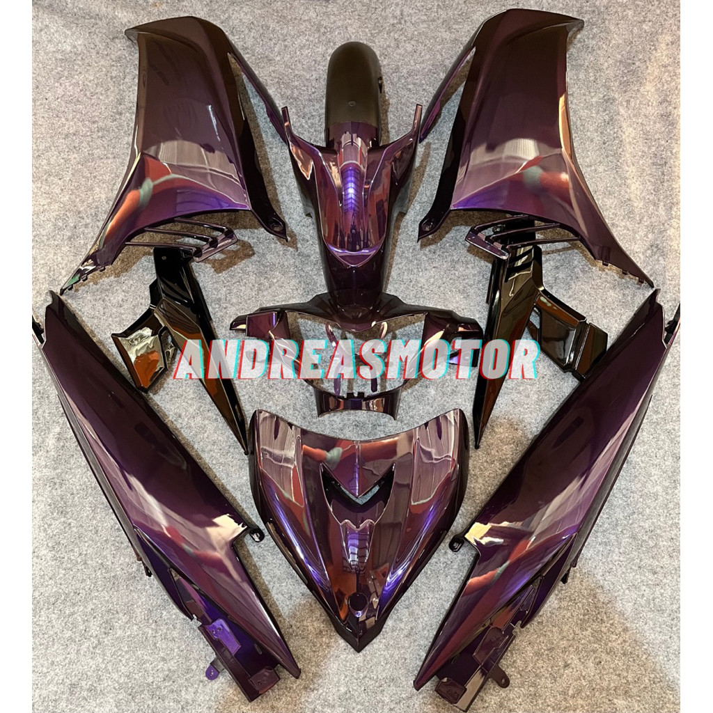 Full body halus Yamaha Jupiter MX 135 New ungu candy