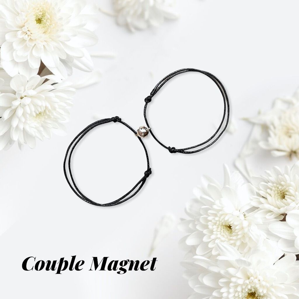 COD-Gelang Tali Kulit Couple MAGNET / Gelang Persahabatan