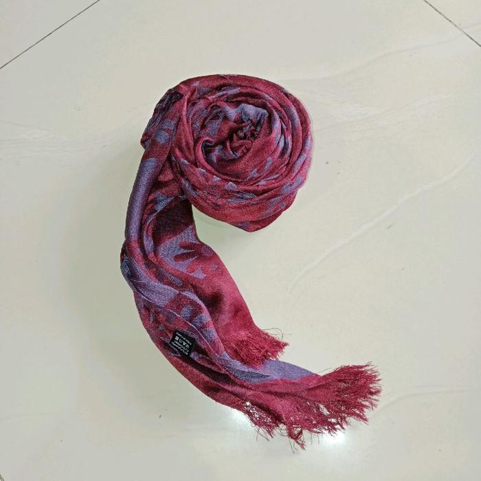 pasmina murah meriah cocok untuk souvenir dan oleh oleh haji umroh Pashmina Muslim Wanita - marun