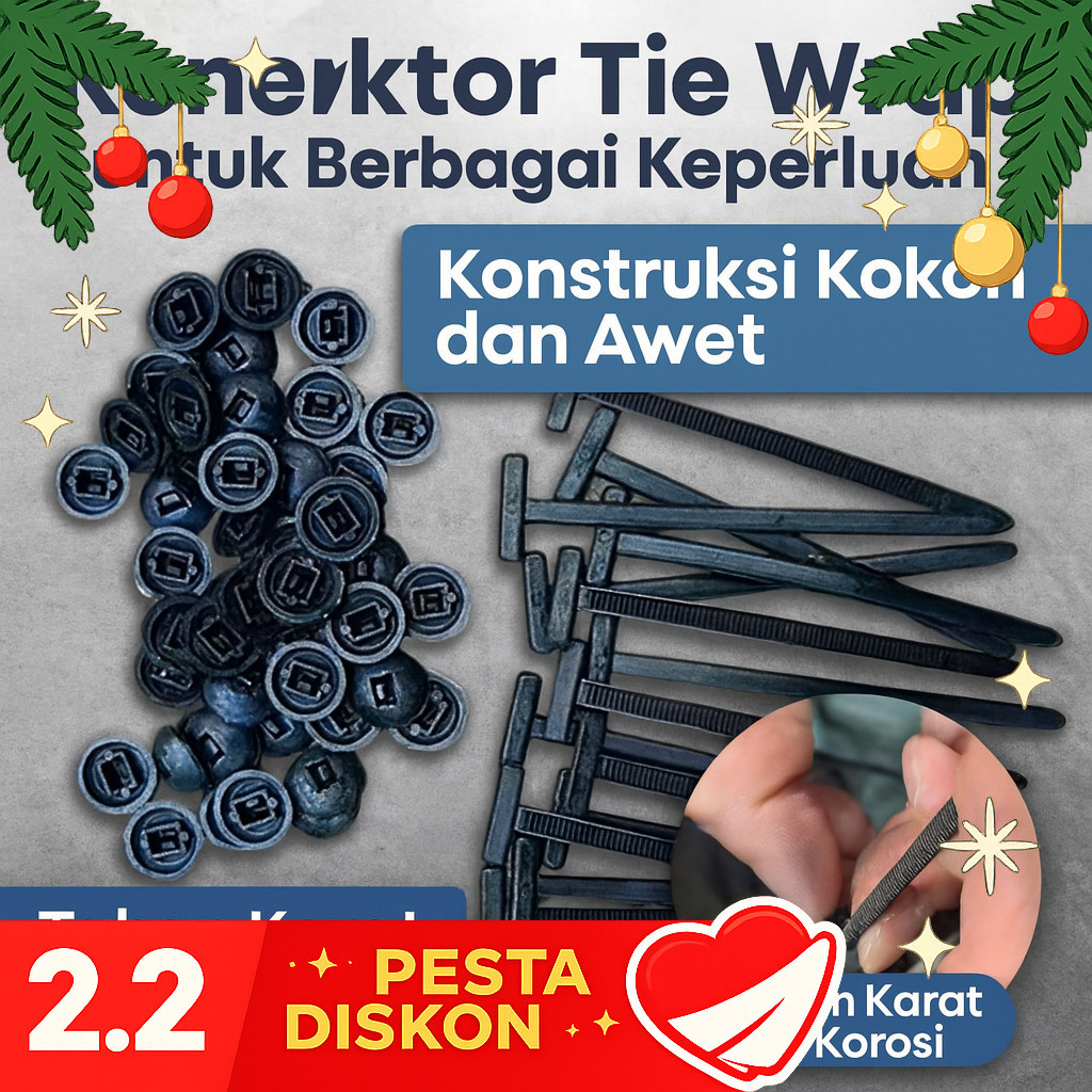 [ Kirim Dalam 24 Jam ️] Tali Pengikat Mobil &Amp; Motor/Kabel Tie/Kabel Ties Tebal Kuat /Pengikat Ka