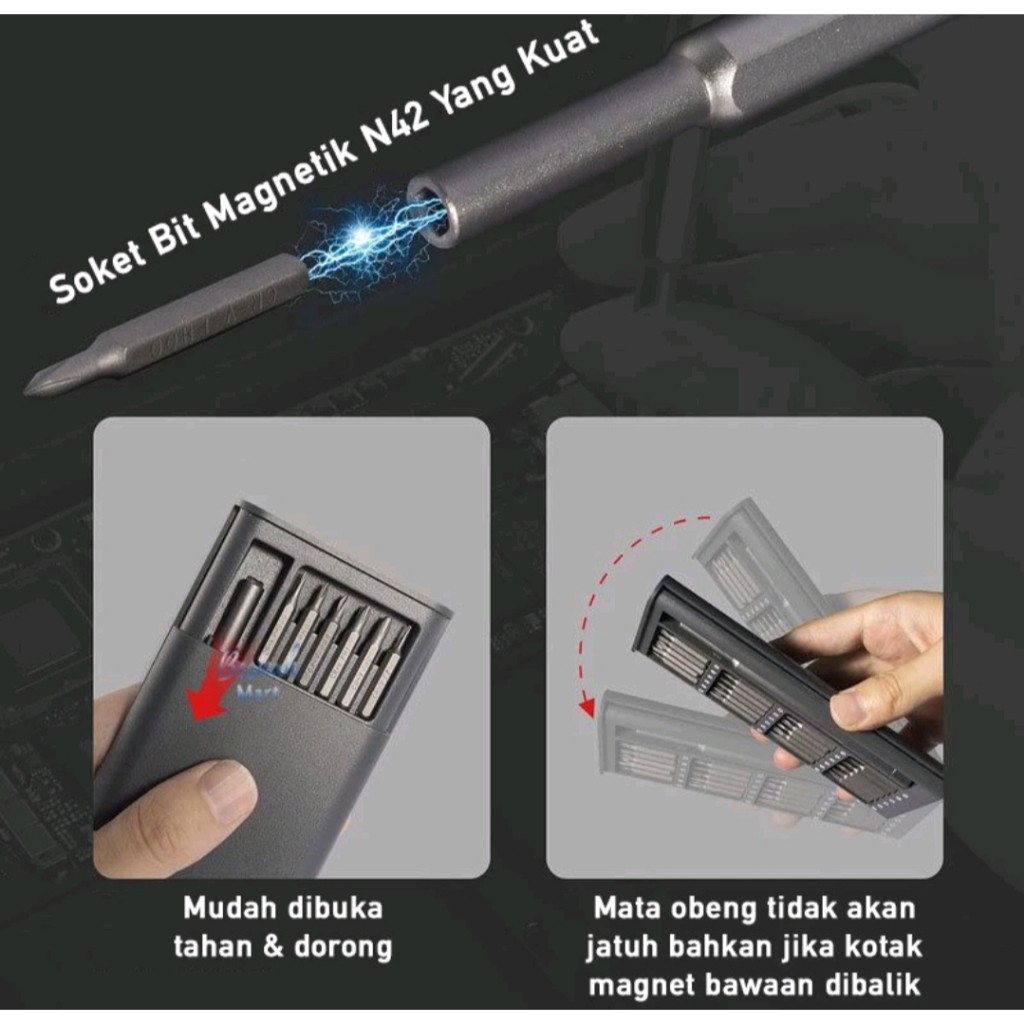 OBENG SET PREMIUM MAGNETIK 24 IN 1 - Gambar 3