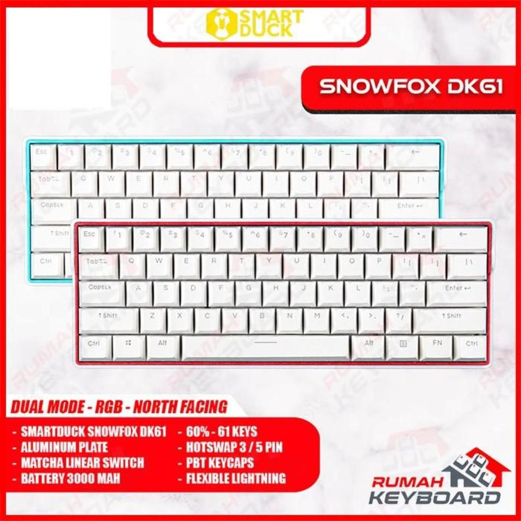 MECHANICAL KEYBOARD - SMARTDUCK DK61 - RGB - HOTSWAP - 2 MODE