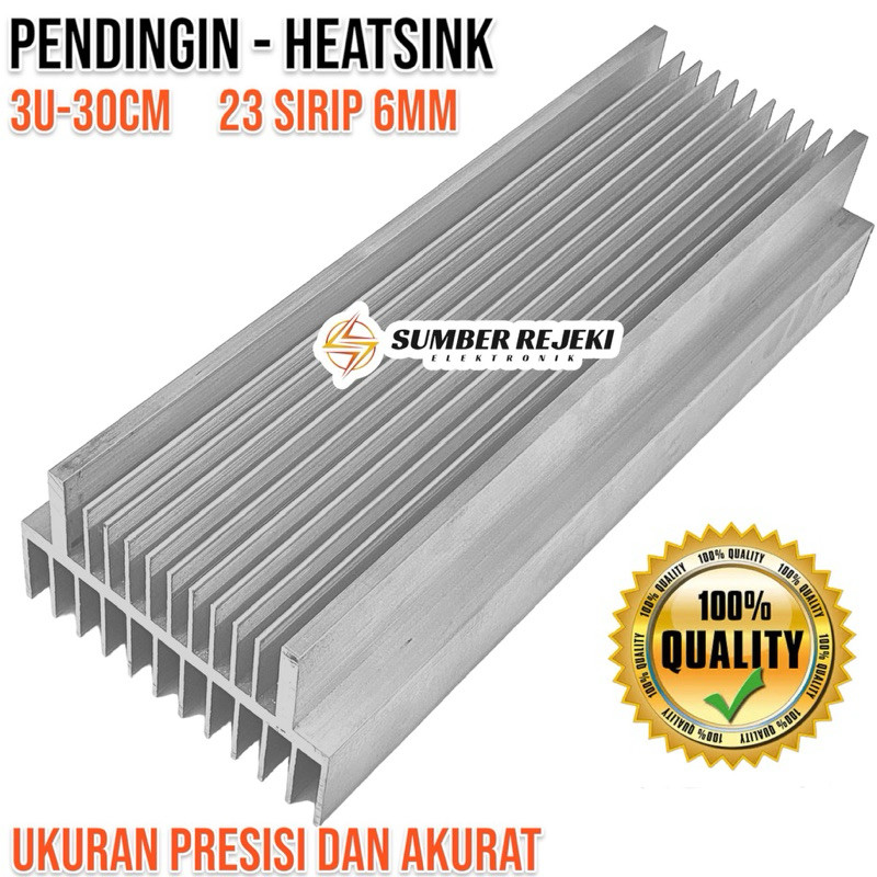 Pendingin Heatsink 3U 30CM Tebal 6MM High Quality