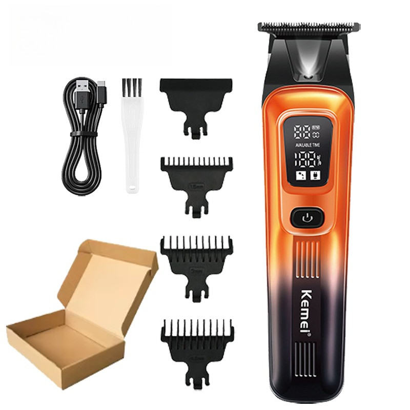Kemei KM037 Electric Hair Clipper Mens Home Hair Clipper Wireless Hair Clipper Beard Trimmer Carving