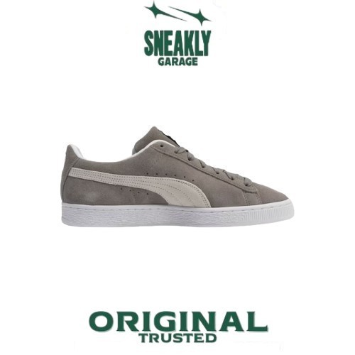 Sepatu Puma Suede Classic Eco Grey White  Sneakers Unisex