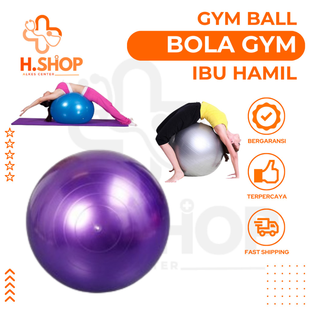 Gym Ball Bola Yoga Ibu Hamil Senam Olahraga Pilates / Alat Fitness Pilates Ball Fitnes Senam Olahrag