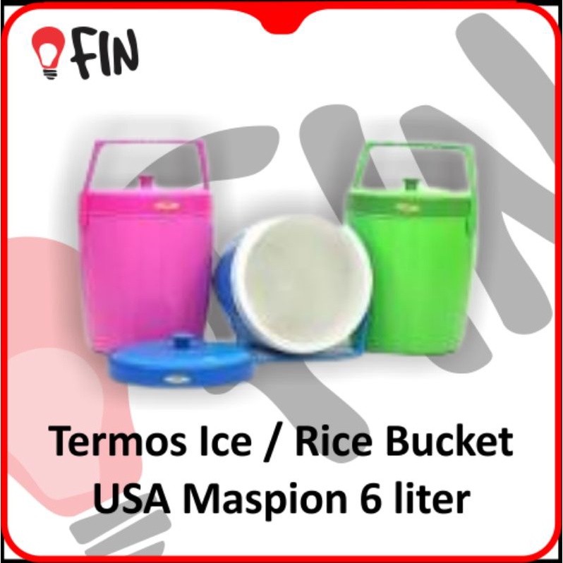 Termos Nasi Lion Star 6 Liter Rice Bucket USA Termos Es Batu Tempat Nasi Panas Dingin Original